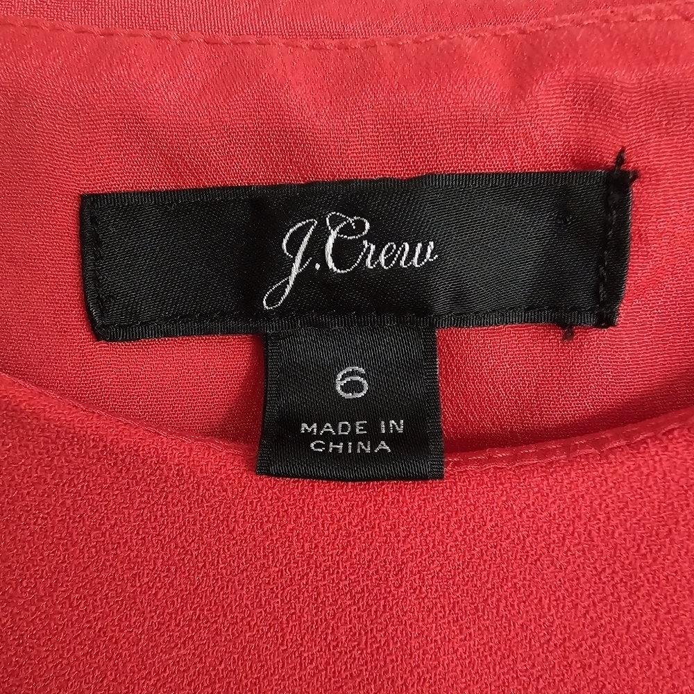 J. Crew Red Ruffle Jumpsuit - Picture 8 of 9
